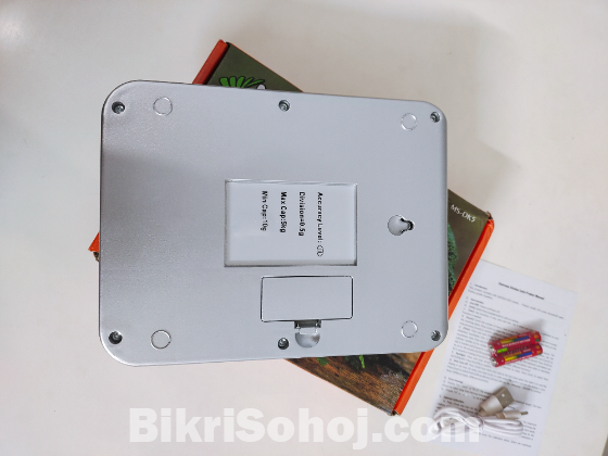 Kitchen scale, capacity 5kg, USB type-C